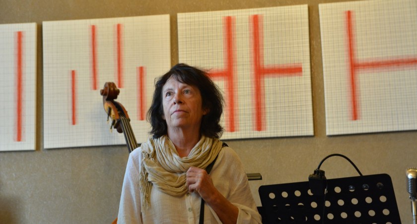 Eva Damborska w kawiarni i Galerii Lotos w Kamiennej Górze