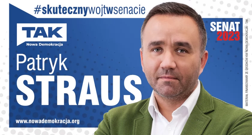 Wybory, polityka, Marzy lepsza Polska rozmowa Patrykiem Strausem kandydatem Senatu - zdjęcie, fotografia