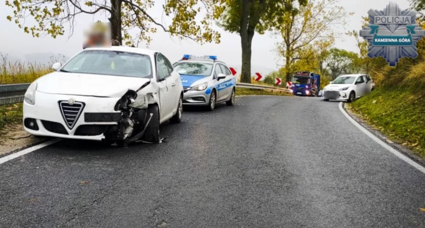 Kolizja pojazdów na drodze Kaczorów - Świdnik
