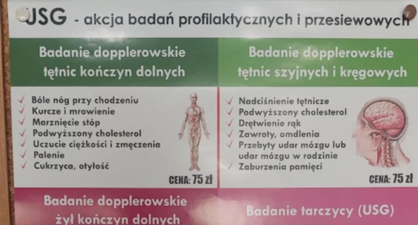 foto USG - akcja badań profilaktycznych i przesiewowych