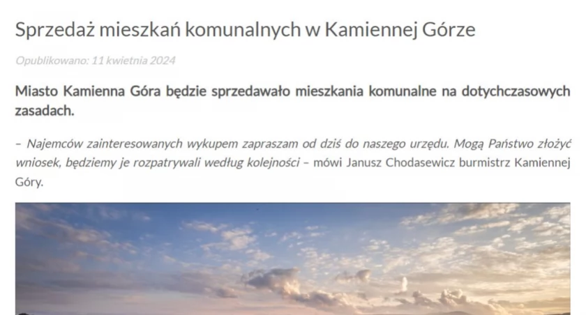 fot. strona Urzędu Miasta Kamienna Góra