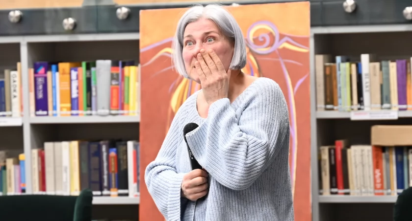 Ludmiła Riabkowa w Miejskiej Bibliotece Publicznej w Kamiennej Górze