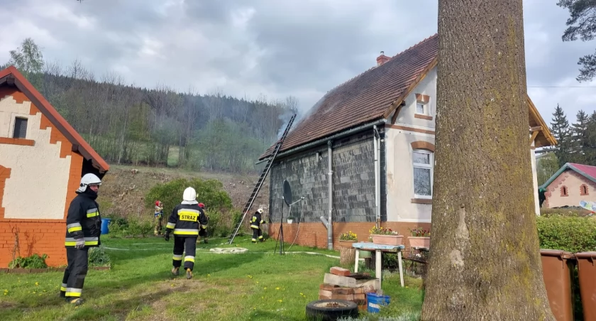 Leszczyniec, pożar budynku