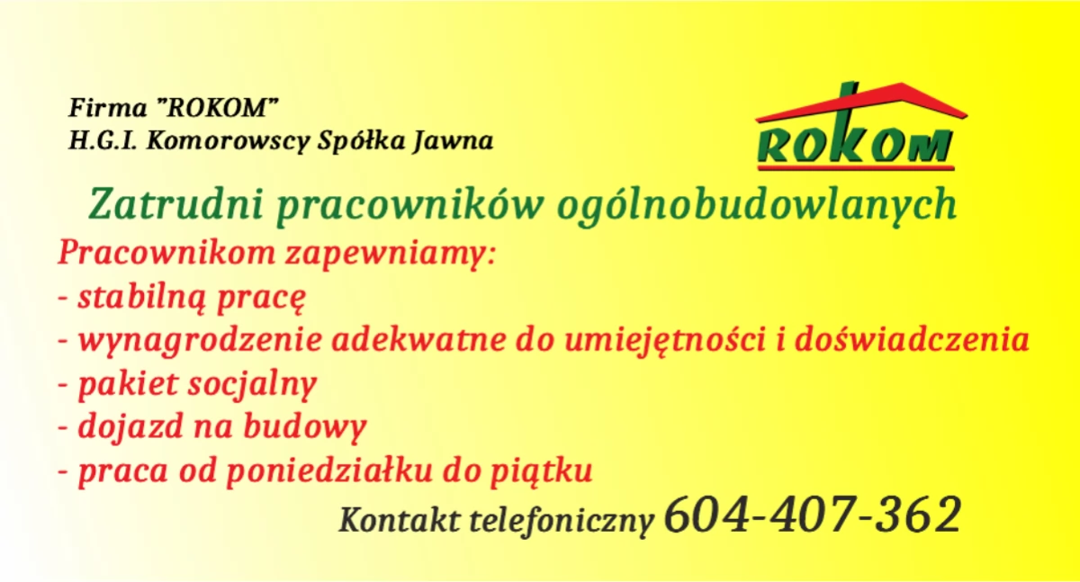 Współpraca, Szukają pracowników ogólnobudowlanych - zdjęcie, fotografia