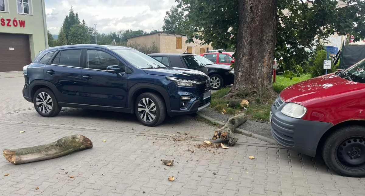 Straż pożarna, Uszkodzony pojazd - zdjęcie, fotografia