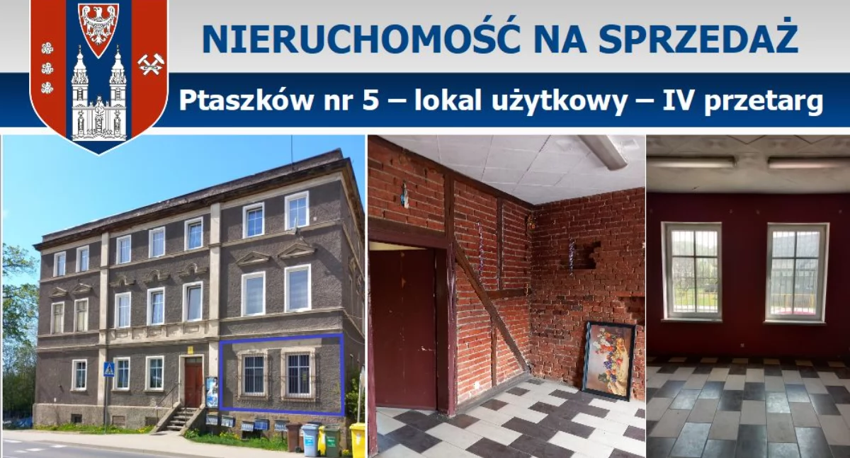 Z urzędów, Ogłoszenie Ptaszków lokal użytkowy przetarg - zdjęcie, fotografia