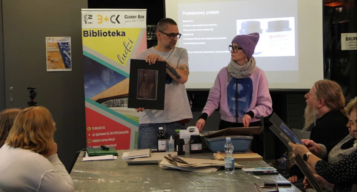 Inne wydarzenia kulturalne, Cyjanotypia bibliotece - zdjęcie, fotografia