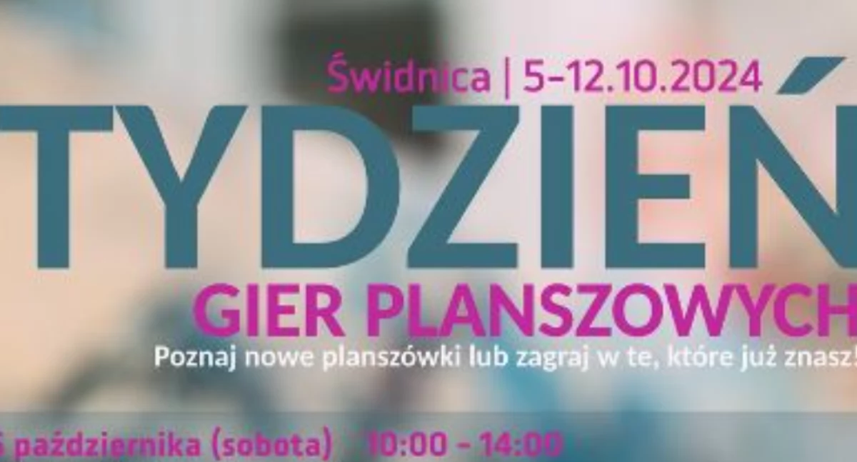 Inne wydarzenia kulturalne, sobotę świdniczanie będą świętować Dzień Planszowych - zdjęcie, fotografia