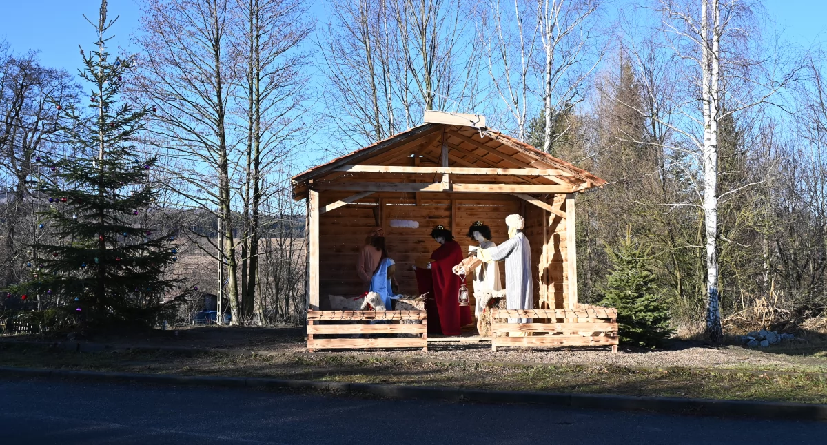 Kościół, religia, Szopka Wieściszowicach - zdjęcie, fotografia