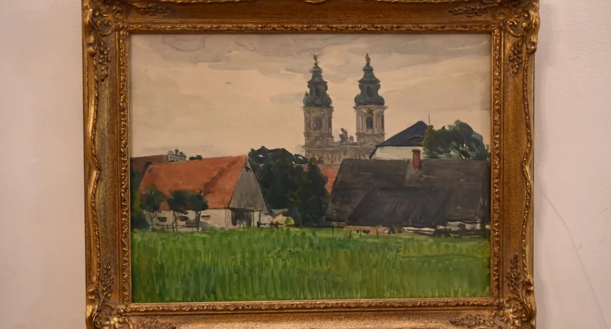 Panorama Krzeszowa na obrazie Johannesa Hanscha