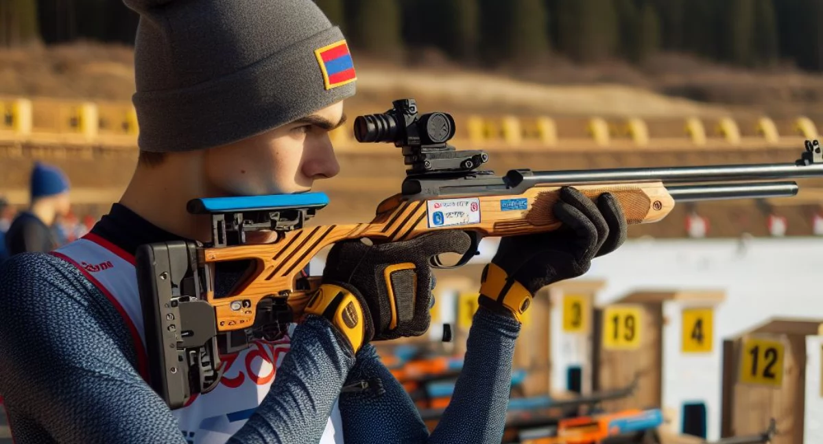 Biathlon, biegi narciarskie, Sprinty juniorów juniorek mistrzostwach świata - zdjęcie, fotografia