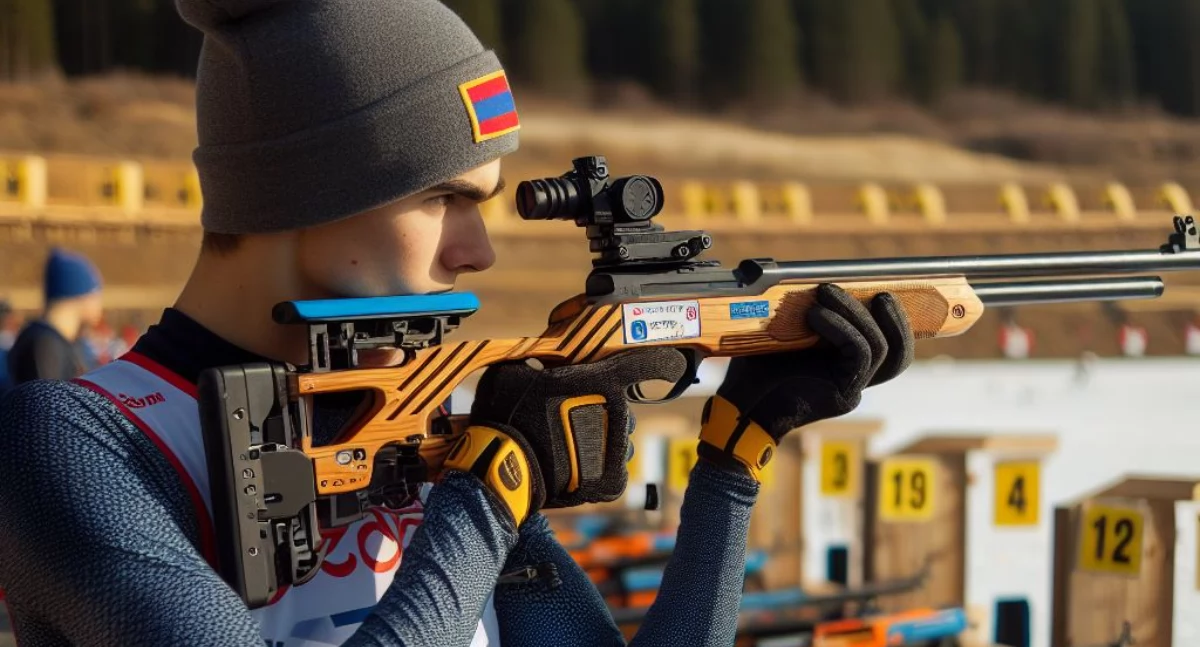 Biathlon, biegi narciarskie, Sztafety młodzików medale Stróżą - zdjęcie, fotografia