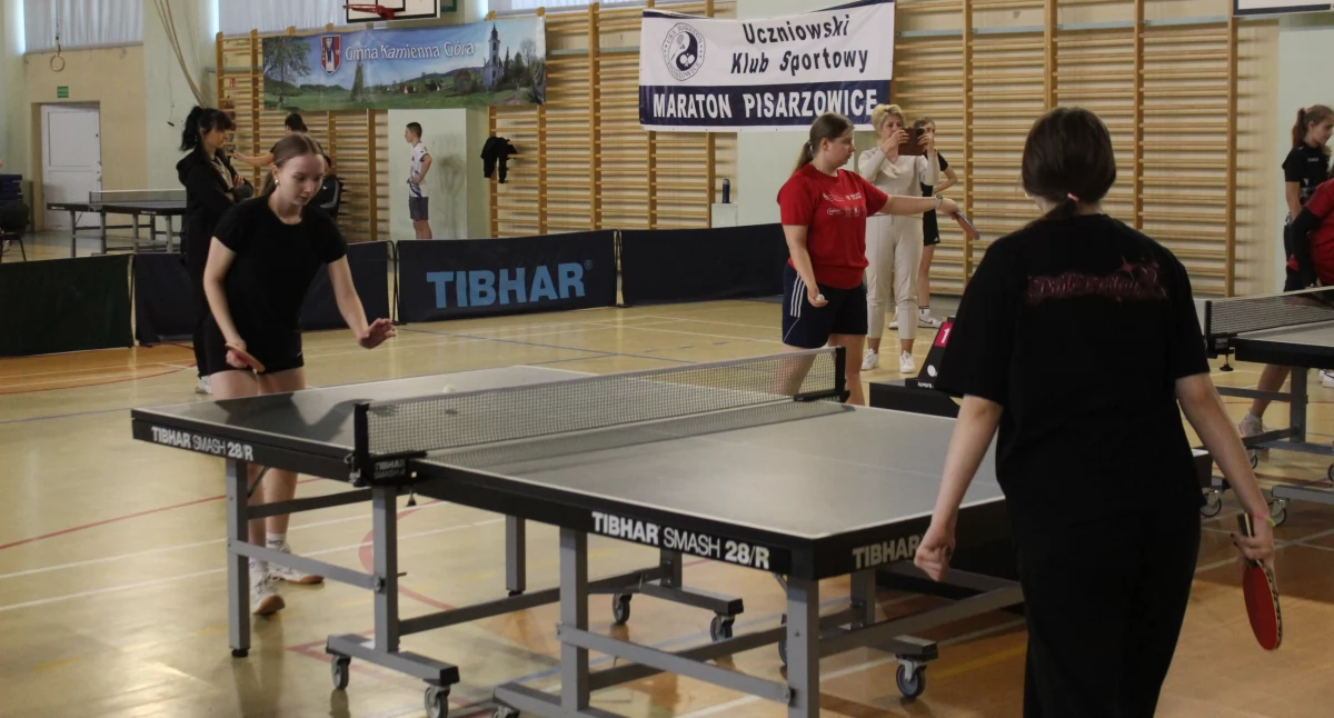 Sport szkolny, Igrzyska Młodzieży Szkolnej tenis stołowy finał strefy - zdjęcie, fotografia