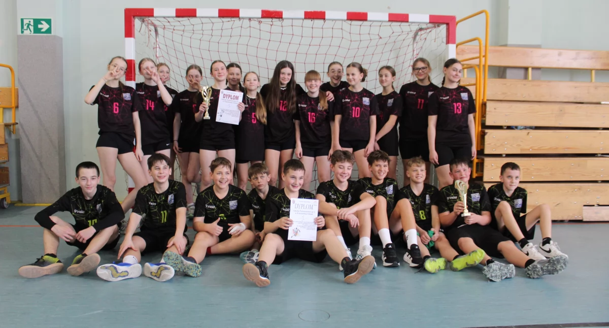 Sport szkolny, Igrzyska Dzieci piłka ręczna finał powiatowy - zdjęcie, fotografia