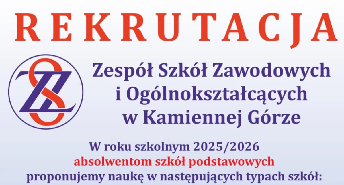 Szkoły, edukacja, Rekrutacja ZSZiO Kamiennej Górze - zdjęcie, fotografia