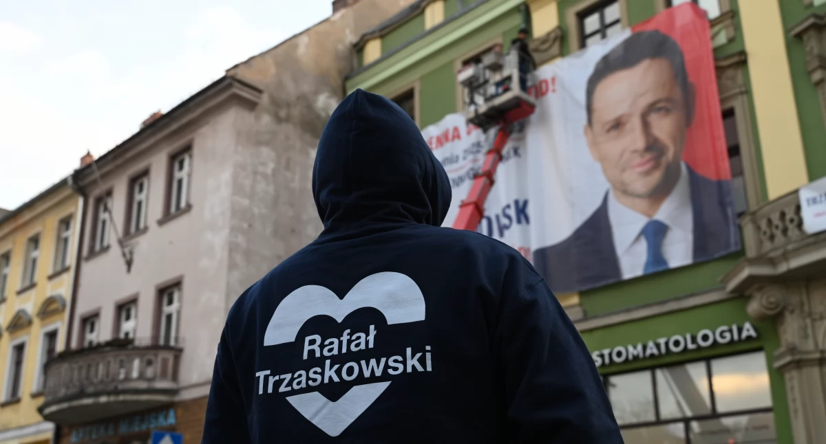 Wybory, polityka, Trzaskowski rynku - zdjęcie, fotografia