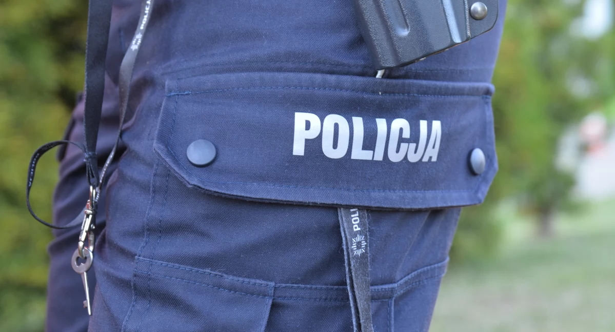 Policja, Pijany kierowca wpadł stacji benzynowej - zdjęcie, fotografia