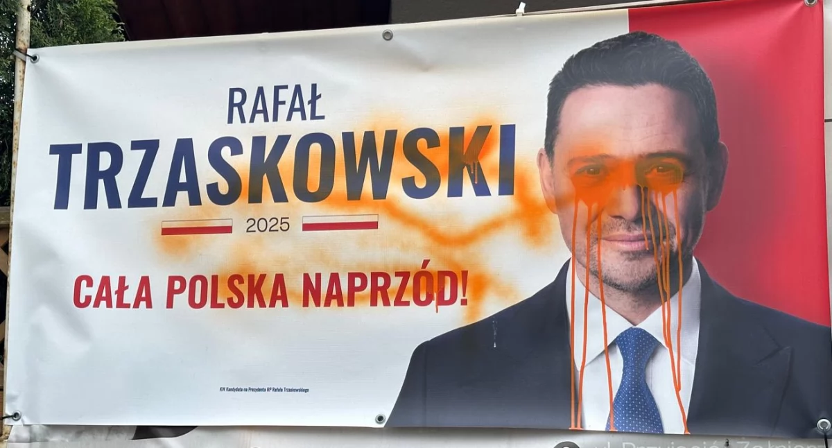 Wybory, polityka, Znowu zniszczone materiały wyborcze - zdjęcie, fotografia