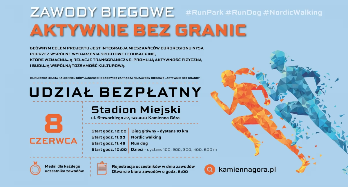 Biegi, Aktywnie granic zawody - zdjęcie, fotografia