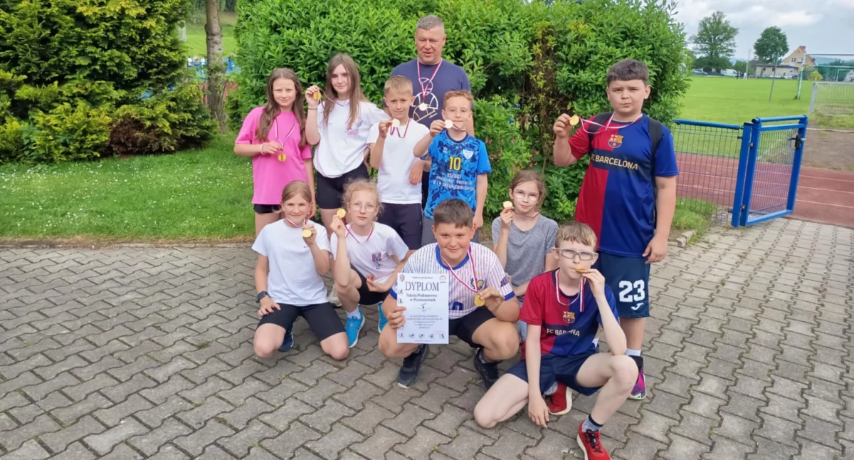 Sport szkolny, Trójbój lekkoatletyczny czwartoklasistów finał powiatowy - zdjęcie, fotografia