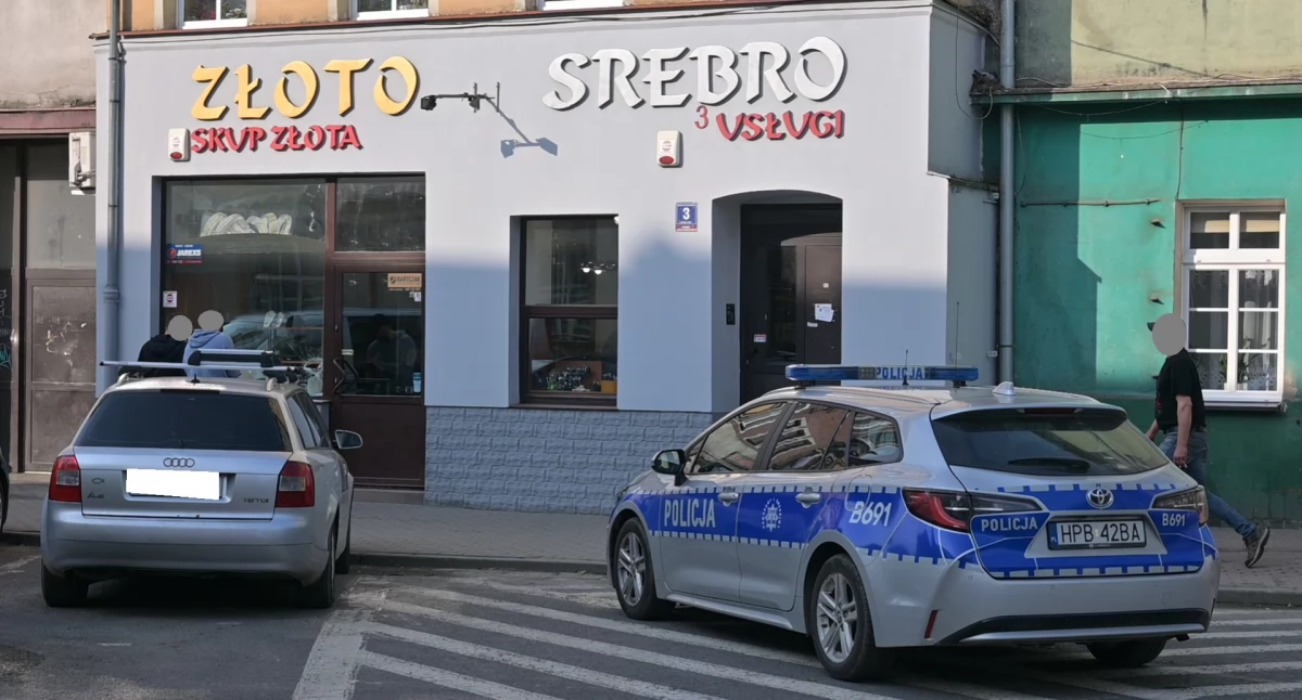 Policja, jubilera - zdjęcie, fotografia