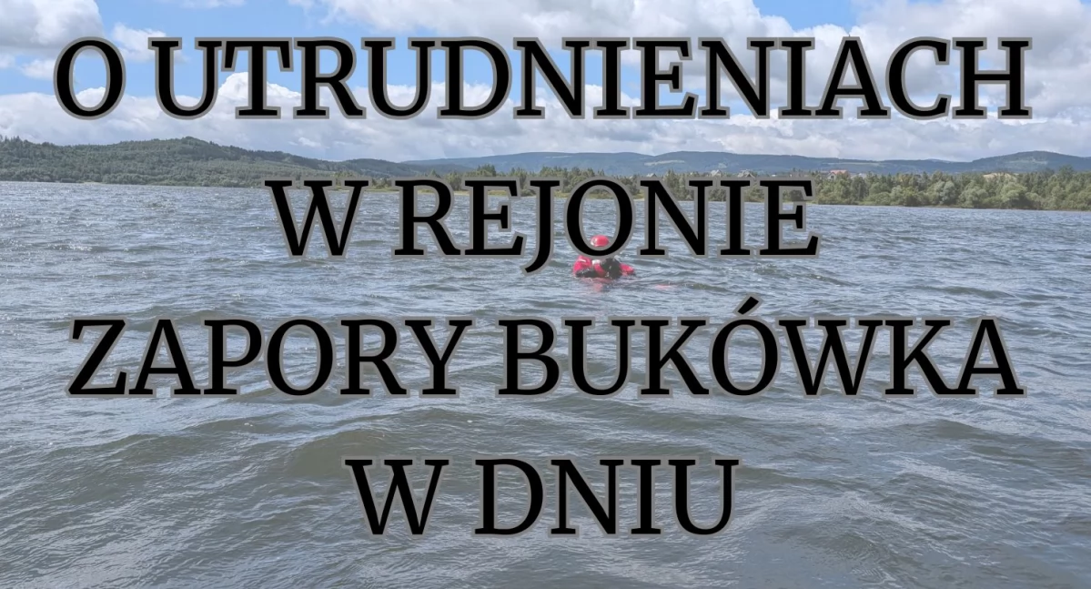 Policja, Utrudnienia Bukówce - zdjęcie, fotografia