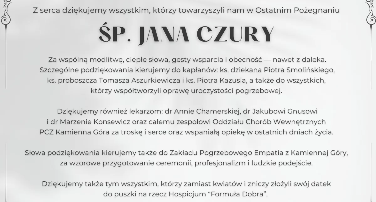 Pożegnania, Podziękowanie - zdjęcie, fotografia