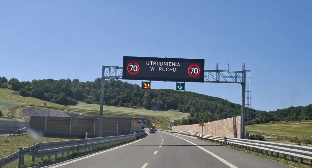 Ostrzeżenia, Utrudnienia tunelu - zdjęcie, fotografia