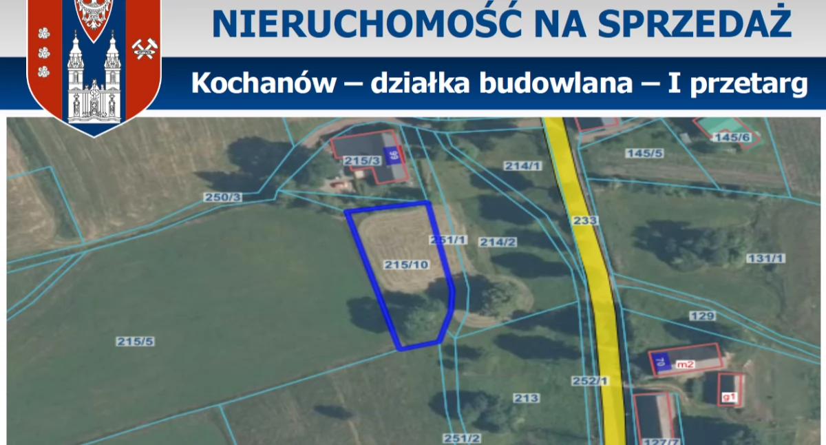 Z urzędów, Kochanów działka budowlana przetarg - zdjęcie, fotografia