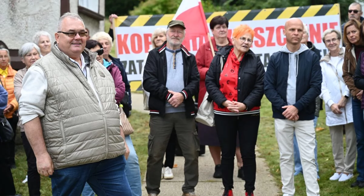 Ekologia, przyroda, Protest przeciwko kopalni - zdjęcie, fotografia