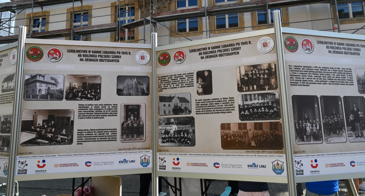 Szkoły, edukacja, oświacie lubawskim rynku - zdjęcie, fotografia