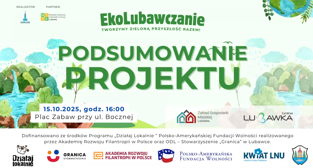 Ekologia, przyroda, Podsumowanie projektu EkoLubawczanie - zdjęcie, fotografia
