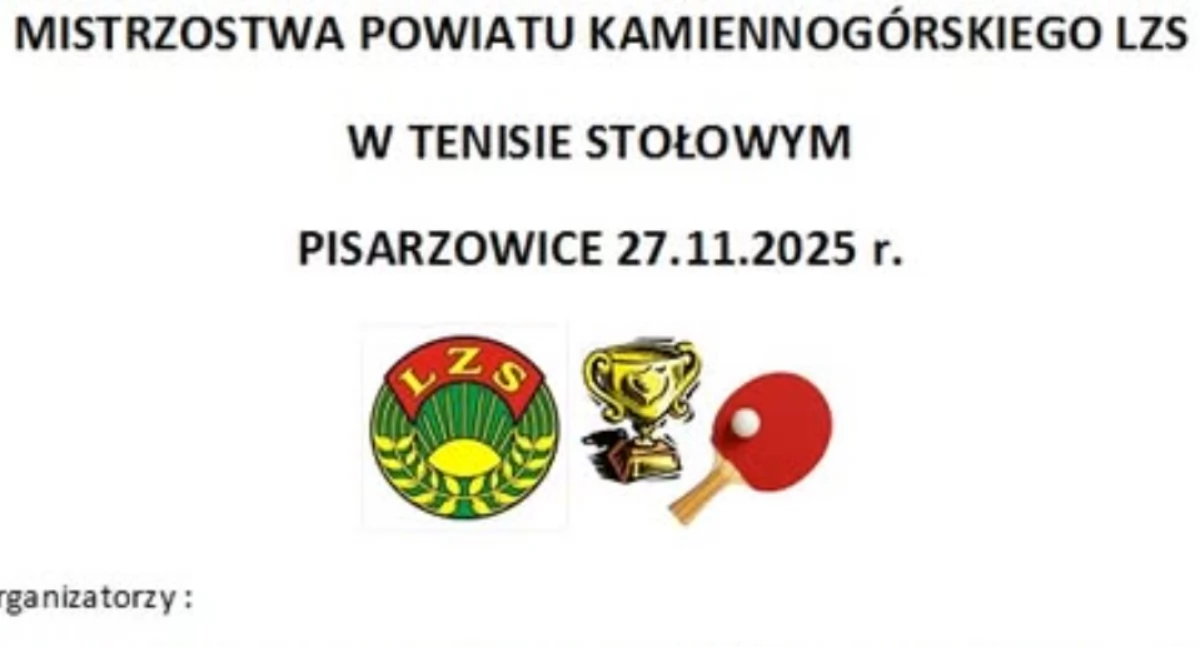 Inne dyscypliny, Mistrzostwa Powiatu Kamiennogórskiego Tenisie Stołowym - zdjęcie, fotografia