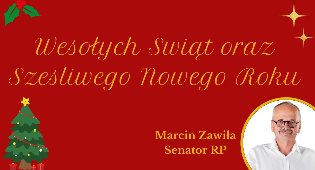 Życzenia, Życzenia senator Marcin Zawiła - zdjęcie, fotografia