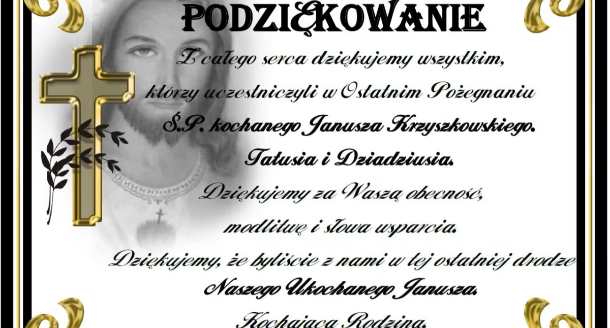 Pożegnania, PODZIĘKOWANIE - zdjęcie, fotografia