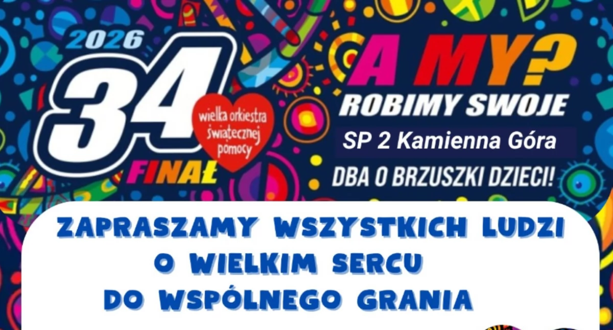 Szkoły, edukacja, WOŚP kamiennogórskiej dwójce - zdjęcie, fotografia
