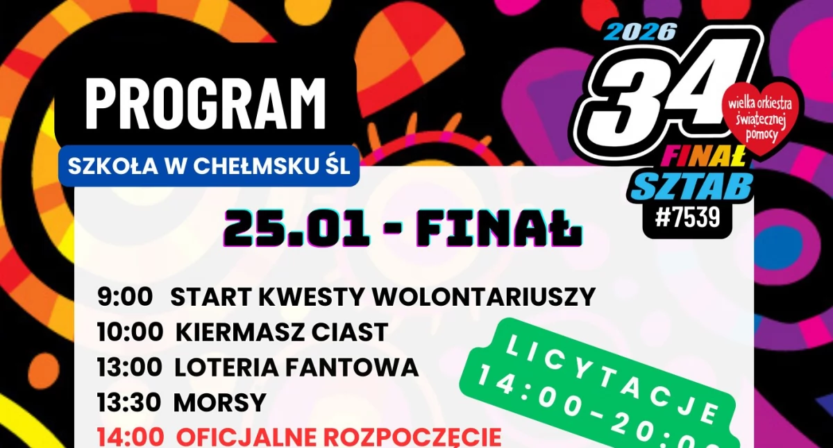 Inne wydarzenia kulturalne, WOŚP Chełmsku Śląskim - zdjęcie, fotografia