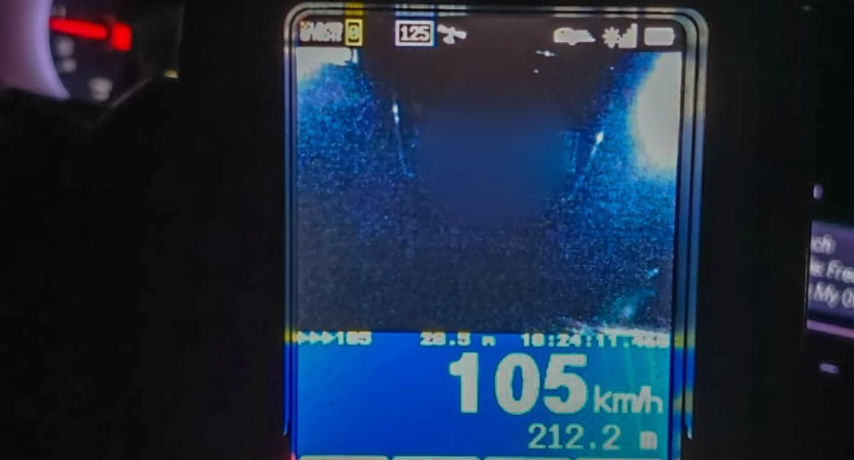 Policja, Ostry początek akcji Prędkość - zdjęcie, fotografia