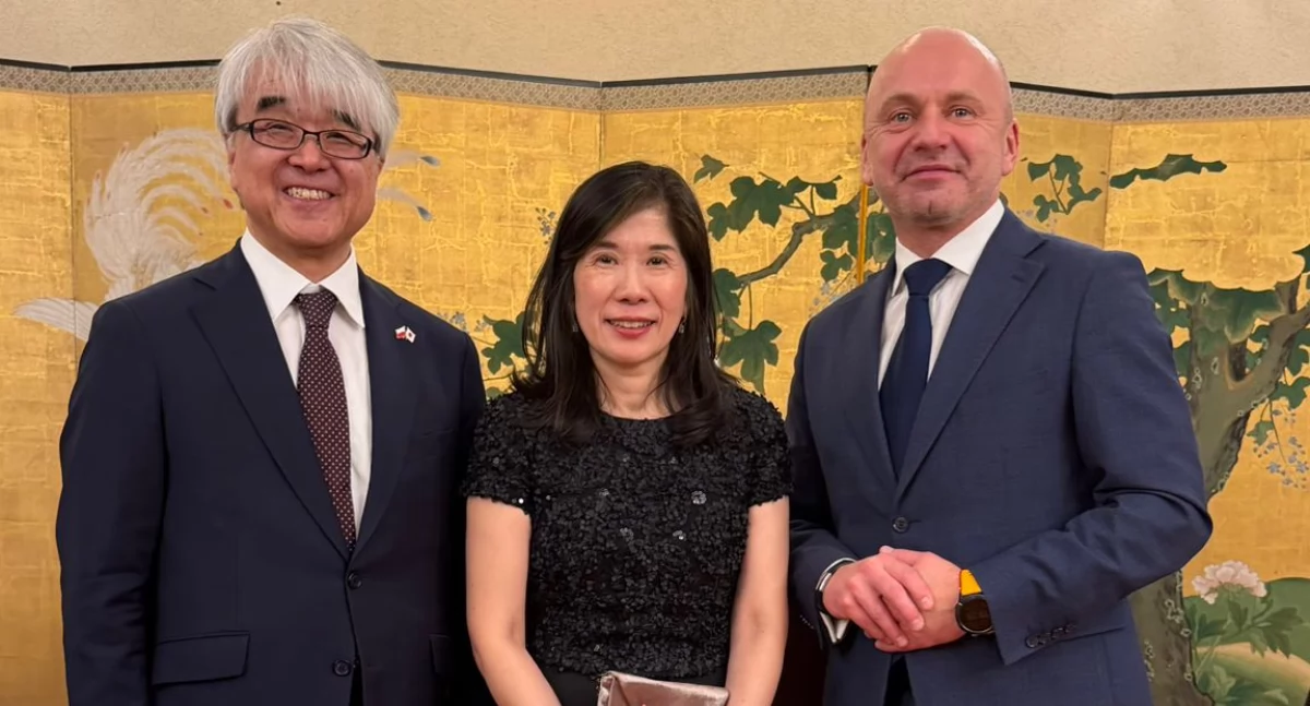 Z urzędów, Spotkanie Ambasadzie Japonii Warszawie - zdjęcie, fotografia