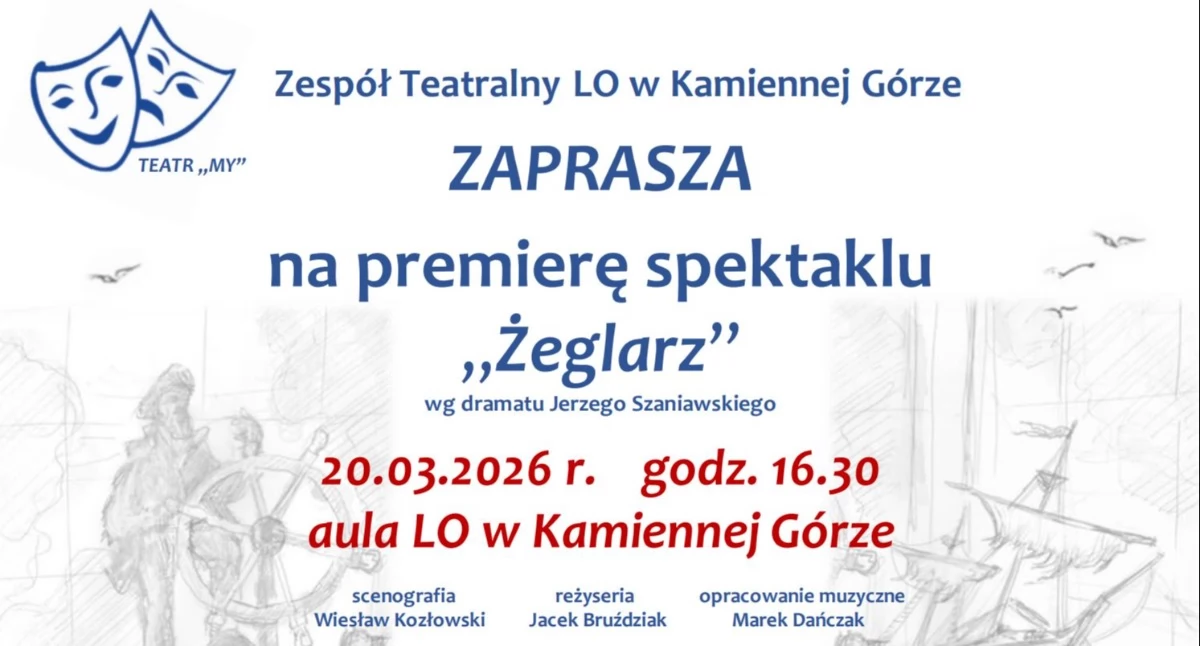 Inne wydarzenia kulturalne, Żeglarz spektakl zespołu teatralnego - zdjęcie, fotografia