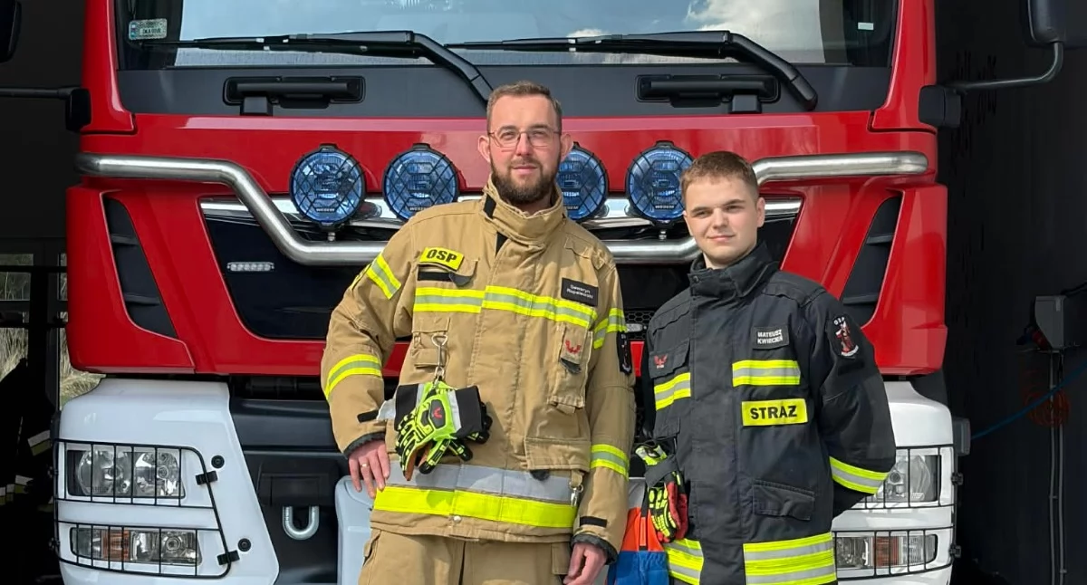 fot OSP Pisarzowice - Seweryn Ropolewski i Mateusz Kwiecień