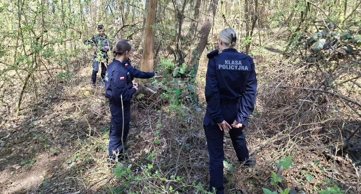 Szkoły, edukacja, Przyszli technicy komendzie policji - zdjęcie, fotografia