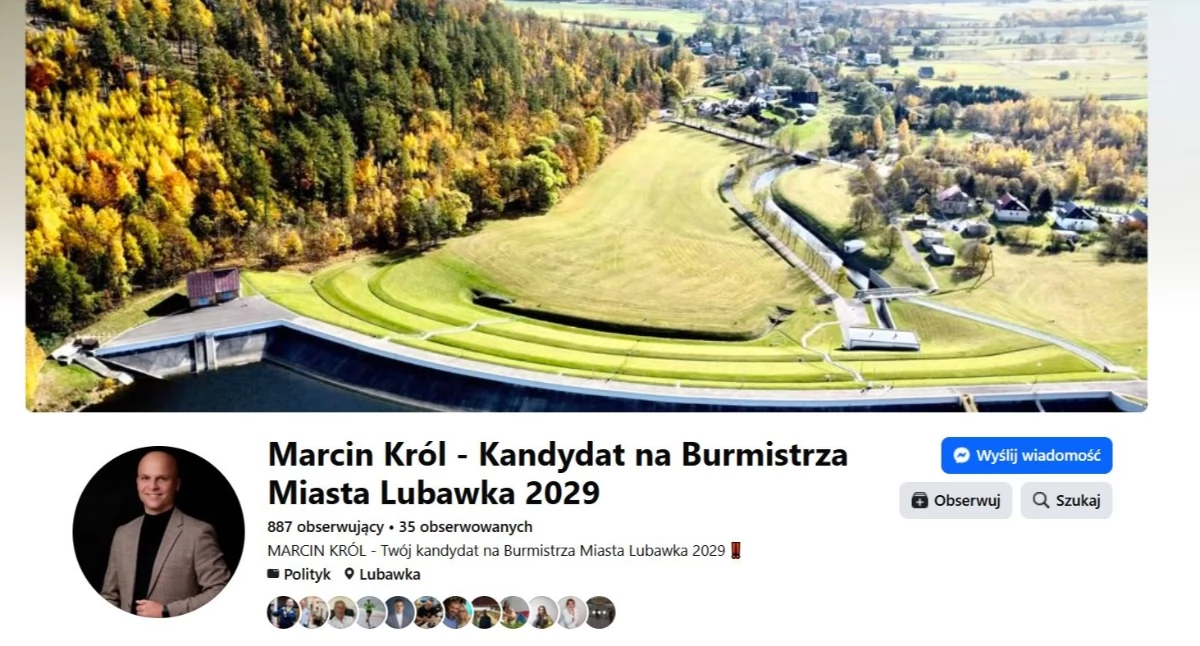 Wybory, polityka, Pierwszy kandydat burmistrza - zdjęcie, fotografia