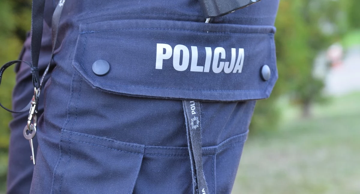 Policja, wydmuchał promila - zdjęcie, fotografia