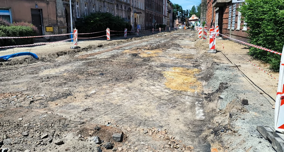 Inwestycje, remonty, Remont Sienkiewicza czerwca - zdjęcie, fotografia