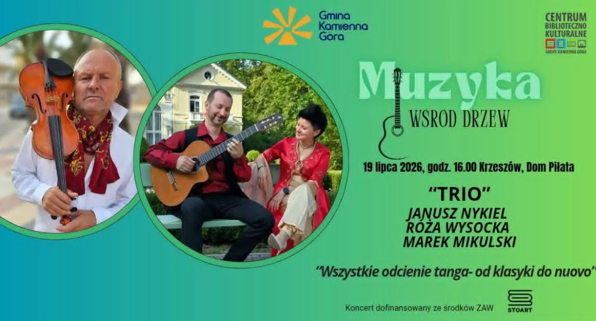 Koncerty, Muzyka wśród drzew koncert przeniesiony - zdjęcie, fotografia