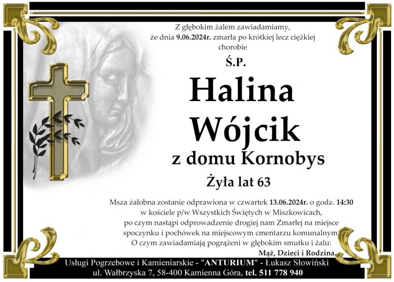 Halina Wójcik z domu Kornobys