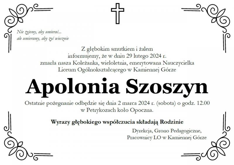 Apolonia Szoszyn