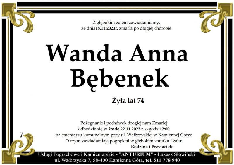 Wanda Anna Bębenek