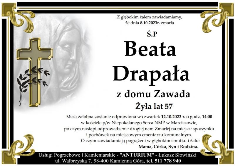 Beata Drapała z domu Zawada